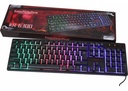 Teclado Iluminado Luz Led Colores Alámbrico Gamer Para Pc