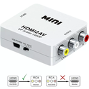 CONVERTIDOR DE AUDIO Y VIDEO TV HDMI A RCA 1018