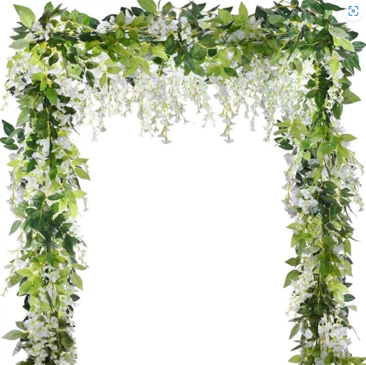 Guirnalda De Wisteria Flores Artificiales Decoración