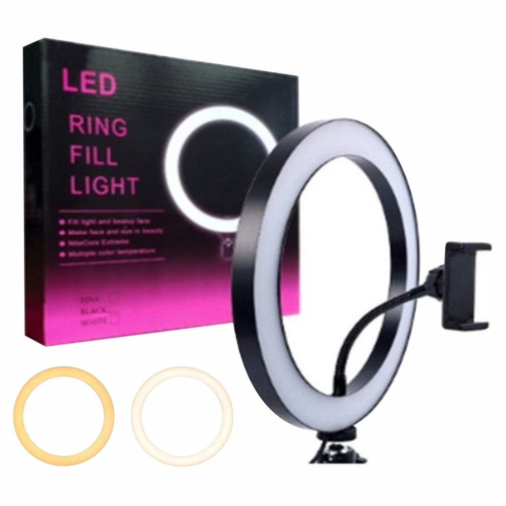 ARO DE LUZ LED RGB 10 PULGADAS TRIPIE 19CM LED569