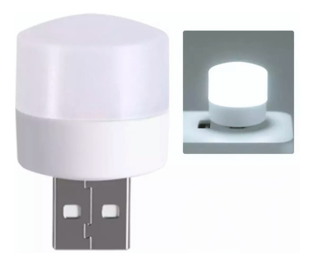 MINI LAMPARA LED CON ENTRADA USB LUZ BLANCA LED709