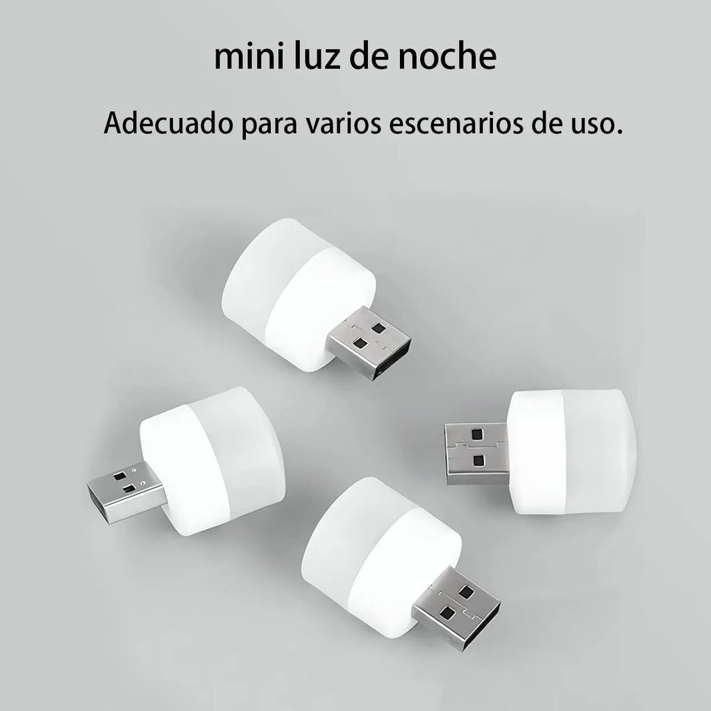 MINI LAMPARA LED CON ENTRADA USB LUZ BLANCA LED709