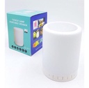 Bocina Bluetooth Y Lampara Touch De Colores Portable Música