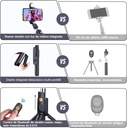 Baston Selfie Stick Con Control Remoto Bluetooth