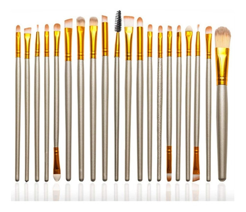 Brochas Maquillaje Profesional Set 20 Pzs. Corrector Sombras