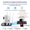 Cámara Wifi 360° Giratoria 1080p 3 Antenas Audio 2 Vías