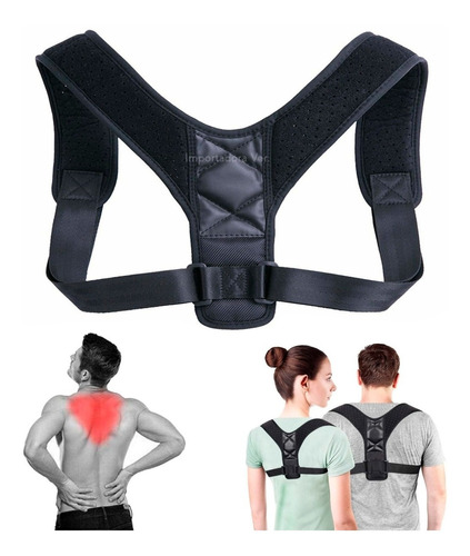 Corrector Faja Postura Para Hombre Y Mujer Soporte Espalda