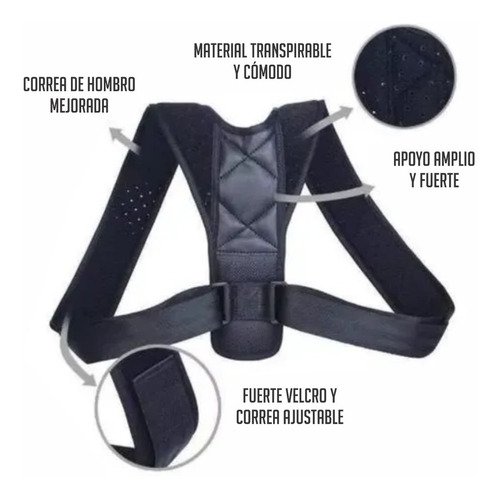 Corrector Faja Postura Para Hombre Y Mujer Soporte Espalda
