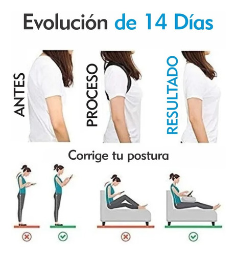 Corrector Faja Postura Para Hombre Y Mujer Soporte Espalda