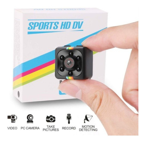 Mini Cámara Full Hd 1080p Oculta Portable Ranura Sd Soporte
