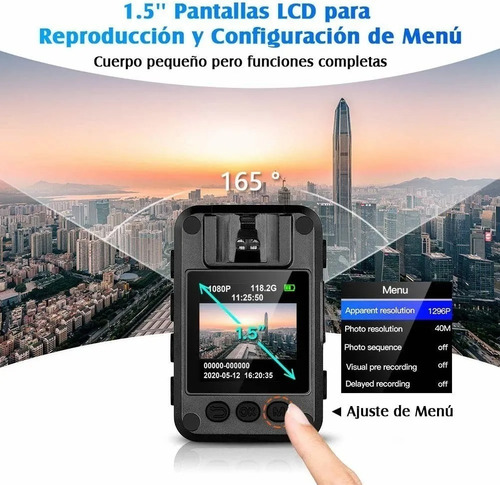 Camara Corporal Para Policia N9 Full Hd Vision Nocturna 