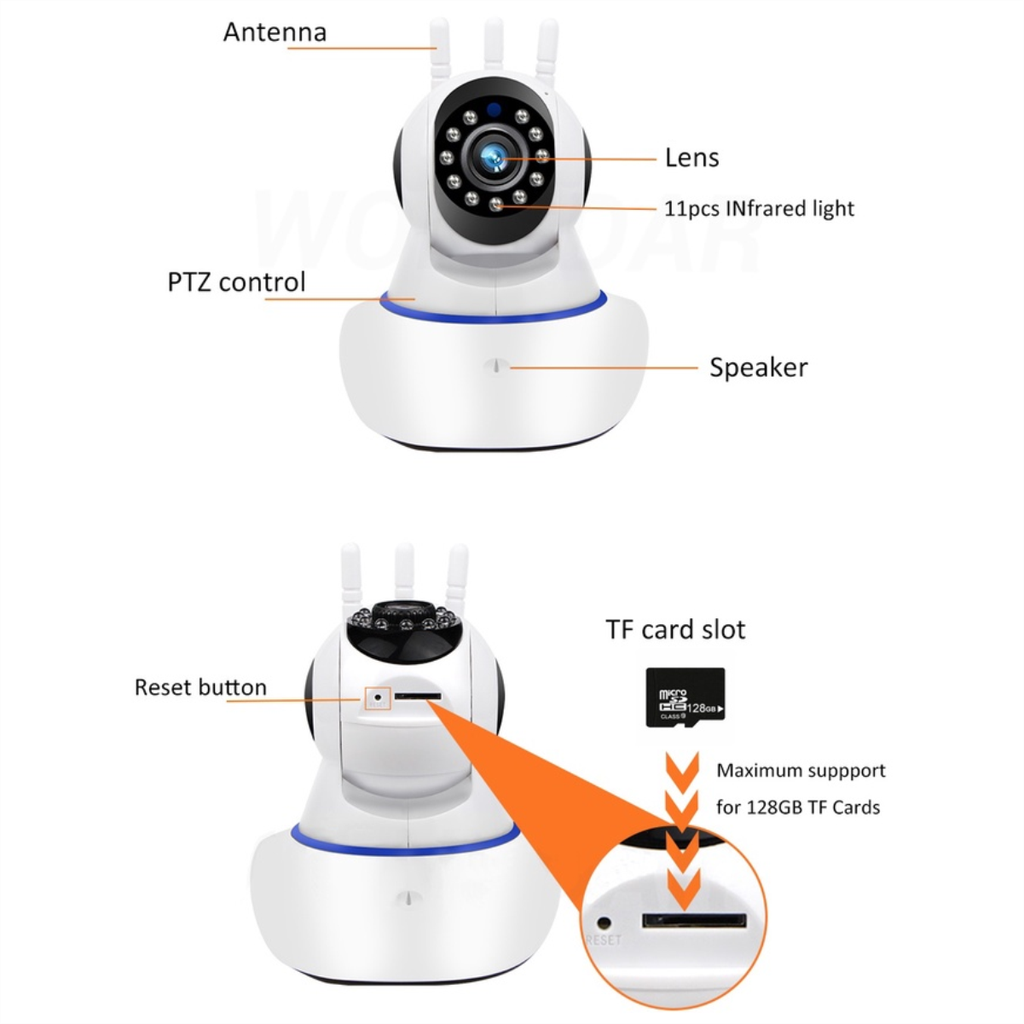 Camara Ip De Vigilancia Para Interior Hd De 1080p App VI365