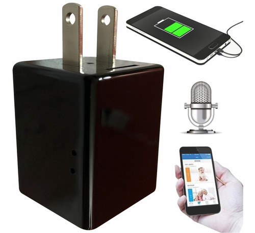 Camara Oculta Tipo Cargador Wifi Cubo Graba Videos Hd