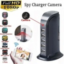 Camara Wifi Oculta En Hub Cargador Usb 5 Puertos Full Hd