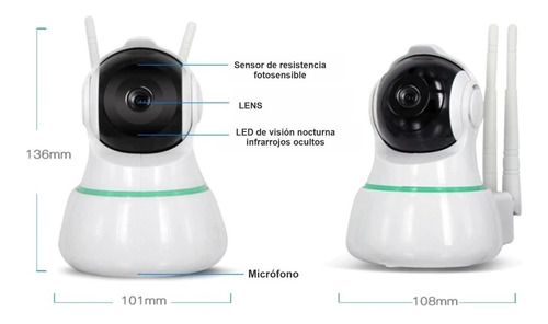 Cámara Wifi Robótica Vision Nocturna Puerto Ethernet Escucha