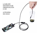 Cámara Endoscopio Hd 5m Luz Ajustable Sumergible Pc Y Cel