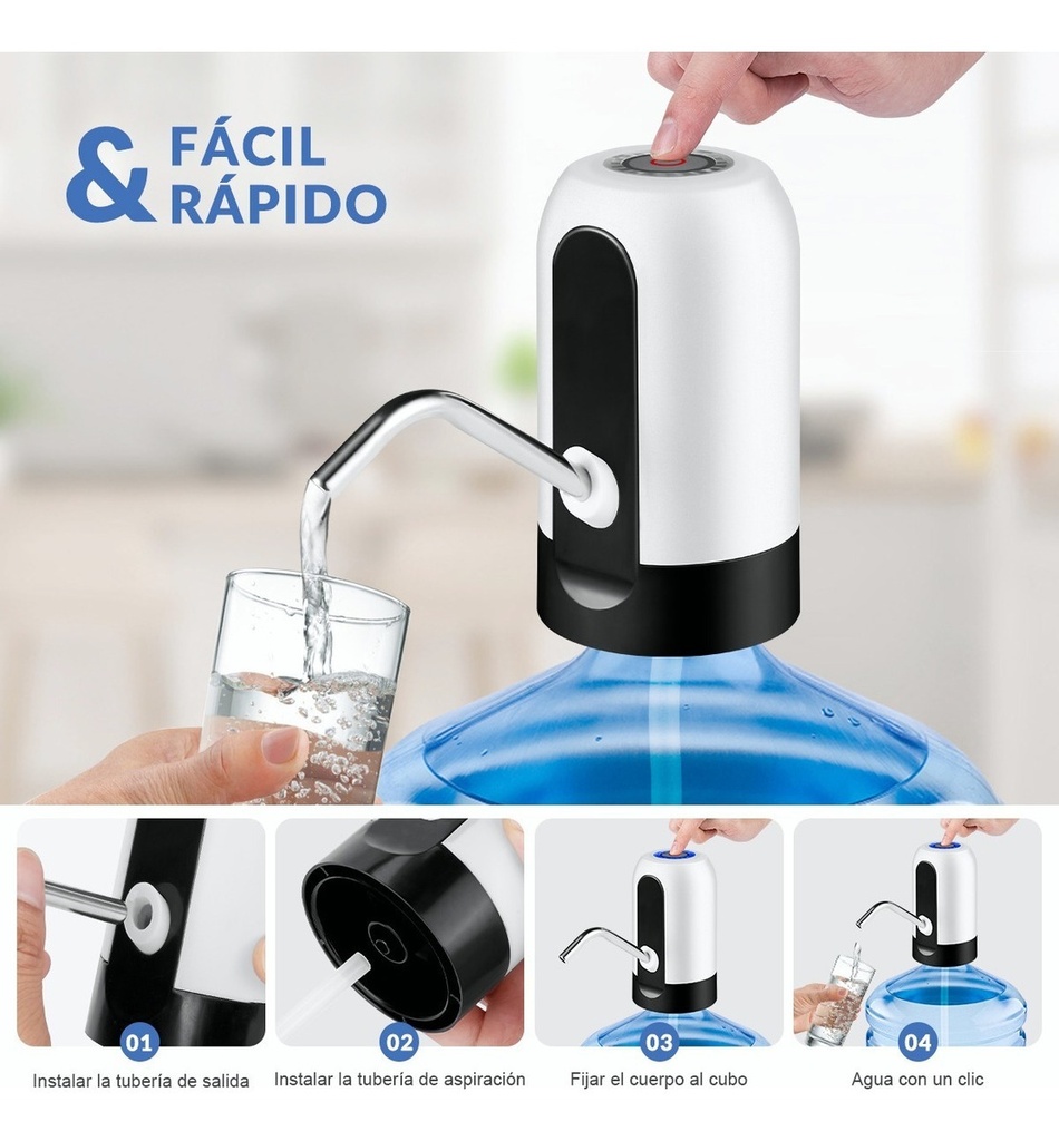 DISPENSADOR DE AGUA AUTOMATICO RECARGABLE