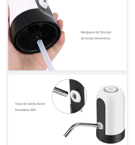 Dispensador De Agua Usb Automatico Recargable