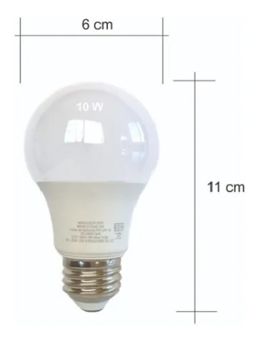 Foco Led 10w A19 Luz Blanca E26