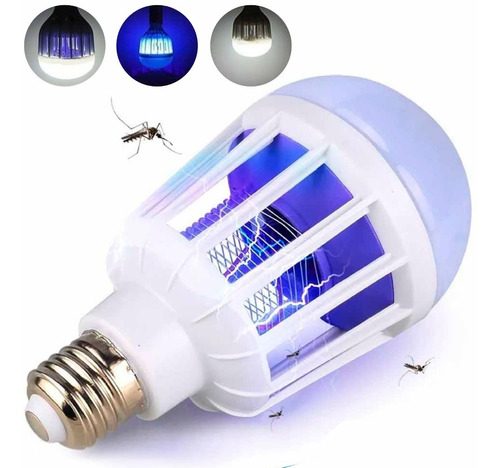 Foco Led Anti Insectos Mosco Mosquitos Luz Morada Iluminacio