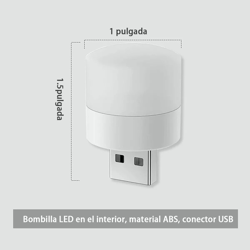 MINI LAMPARA LED CON ENTRADA USB LUZ BLANCA LED709