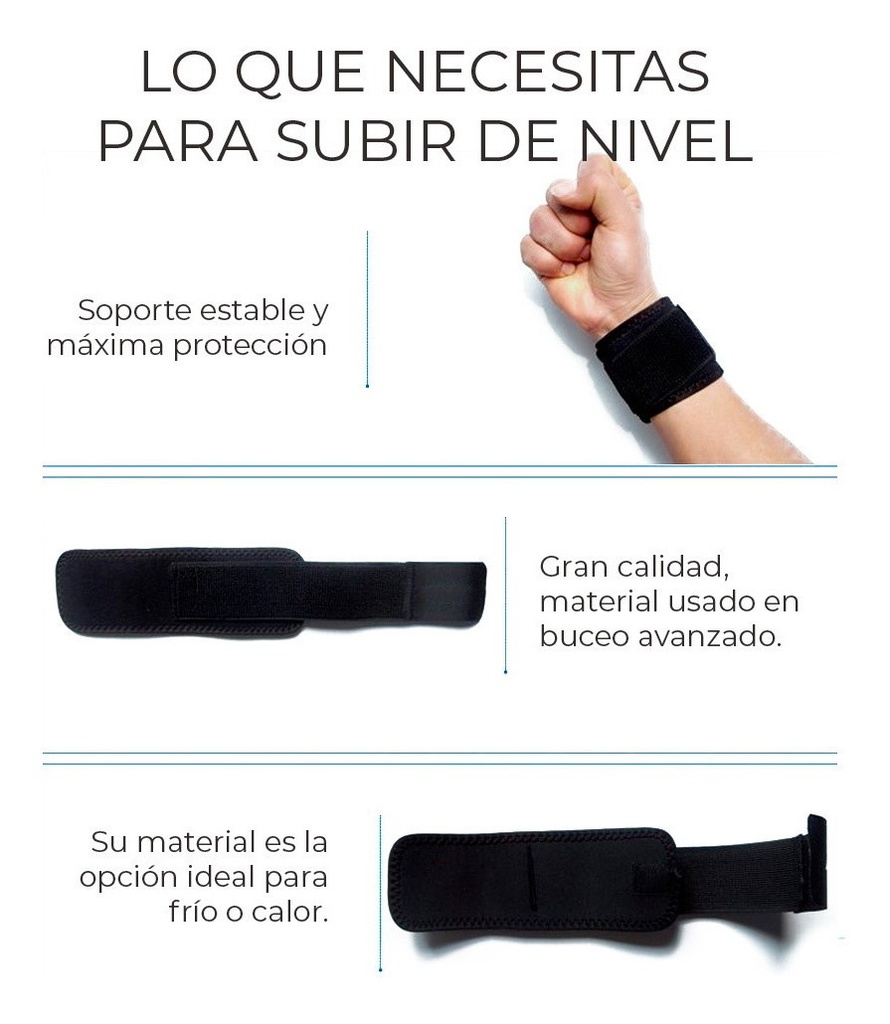 MUÑEQUERA PARA LESIONES Y ENTRENAMIENTOS