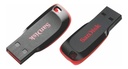 Memoria Usb 8gb, Sandisk Cruzer Blade Usb 2.0, Negro/rojo