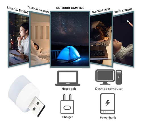 Mini Lampara Led Entrada Usb Luz Set De 20 Piezas Portatil