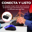 Mini Mouse Inalámbrico Óptico Laptop Pc Ergonómico Ligero