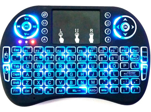 Mini Teclado Iluminado Inalambrico Bluetooth Touchpad Pc