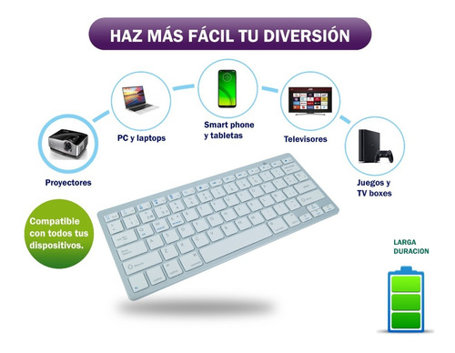 Mini teclado bluetooth para tablet telefono computadora