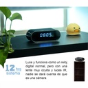 Cámara Inalámbrica Reloj De Mesa Wifi Oculta Visión 140°