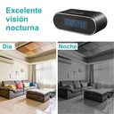 Cámara Inalámbrica Reloj De Mesa Wifi Oculta Visión 140°