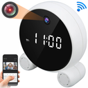 Reloj Despertador Con Camara HD 1080P Vision Nocturna App Tu-Ya