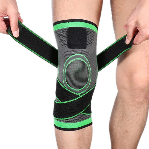 Rodillera De Compresión Correas Largas Soporte Presurizado