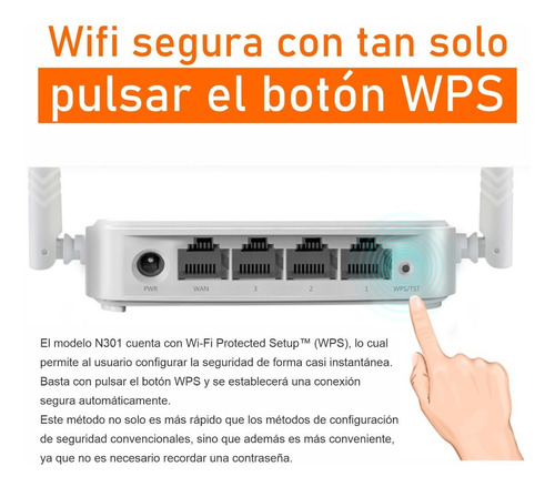 Router 2 Antenas Repetidor Wds Bridge Wisp Tenda N301 5dbi