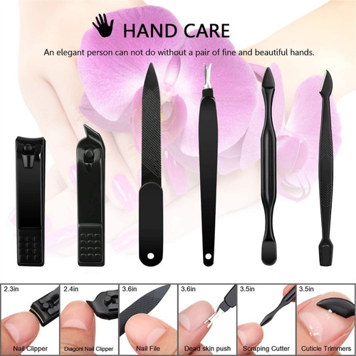 Set Manicura Y Pedicura Multifuncional 18 Piezas Unisex