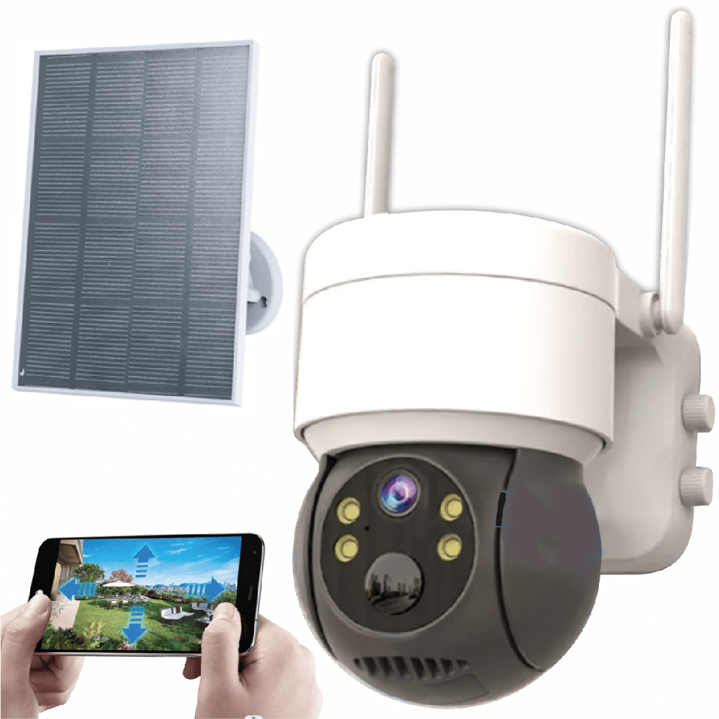 CAMARA DE SEGURIDAD TIPO DOMO SOLAR APP ICSEE