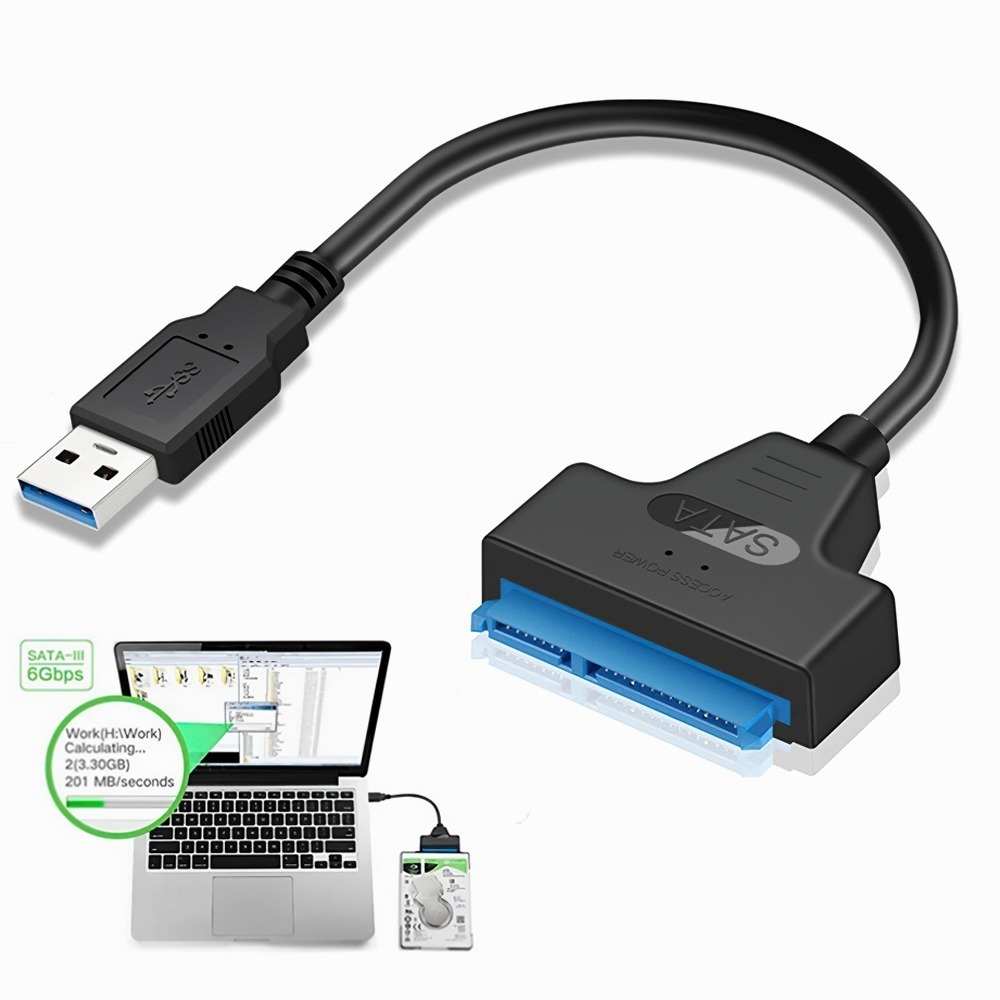 Cable Adaptador Disco Duro Sata A Usb 3.0 Para Hdd Ssd 2.5