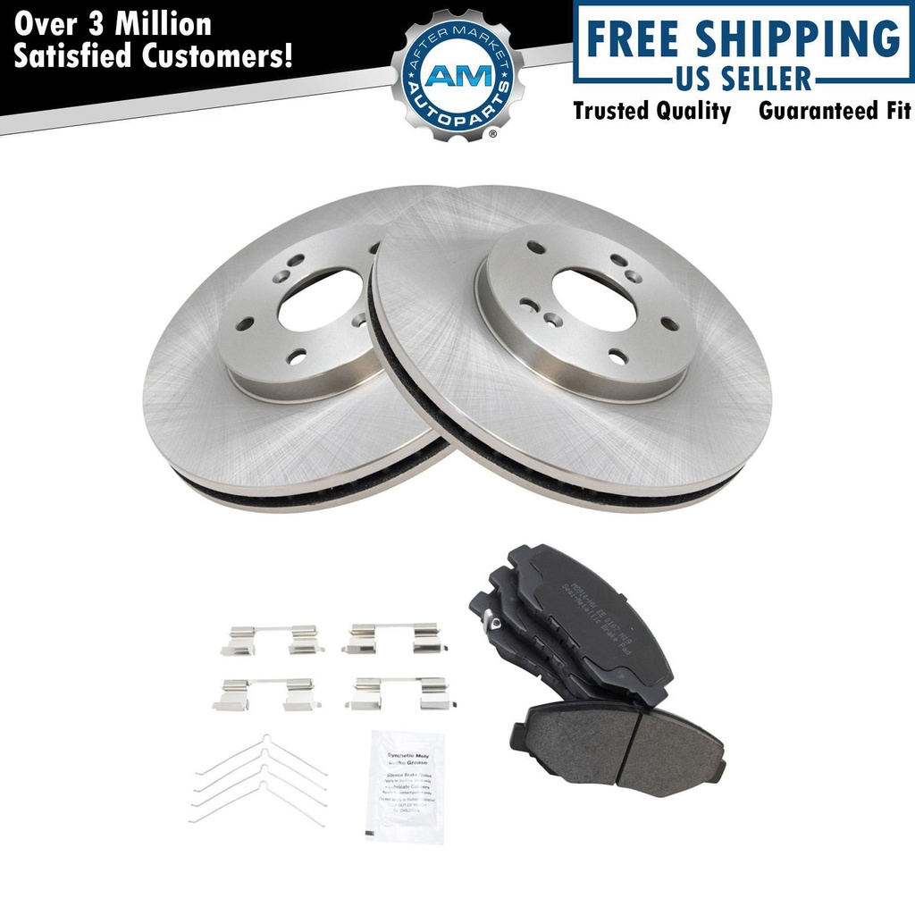 Semi Metallic Disc freno Pad 2 Rotor Kit03-08 Honda Pilot