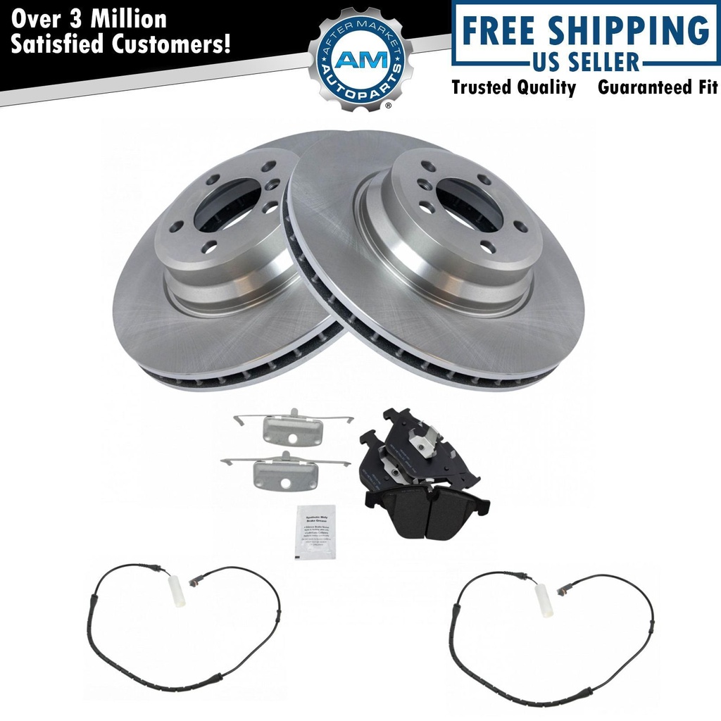 Semi Metallic Disc freno Pad Rotors Wear Sensors Kit BMW E65