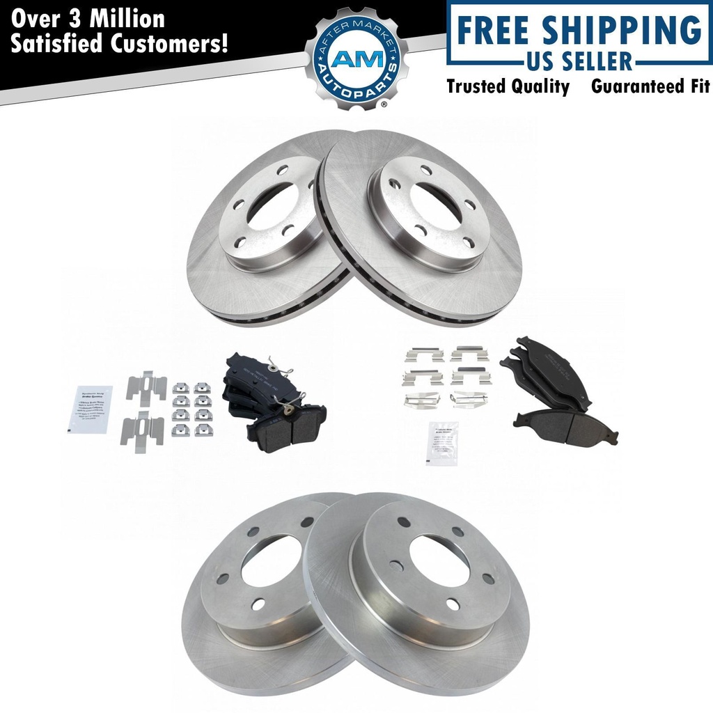 Semi Metallic freno Pad Rotor Kit99-04 Ford Mustang