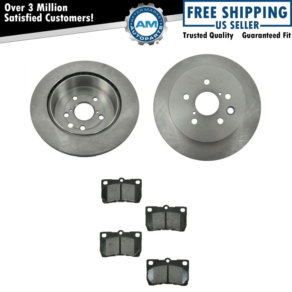 Semi Metallic freno Pads 2 Rotor Disc Kit Lexus GS IS Series