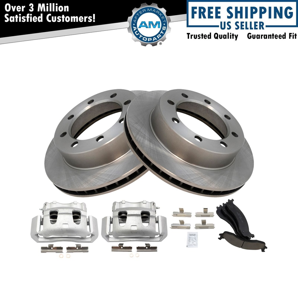 freno Calipers Ceramic Pads Rotors 95-97 Ford F-250 F-350