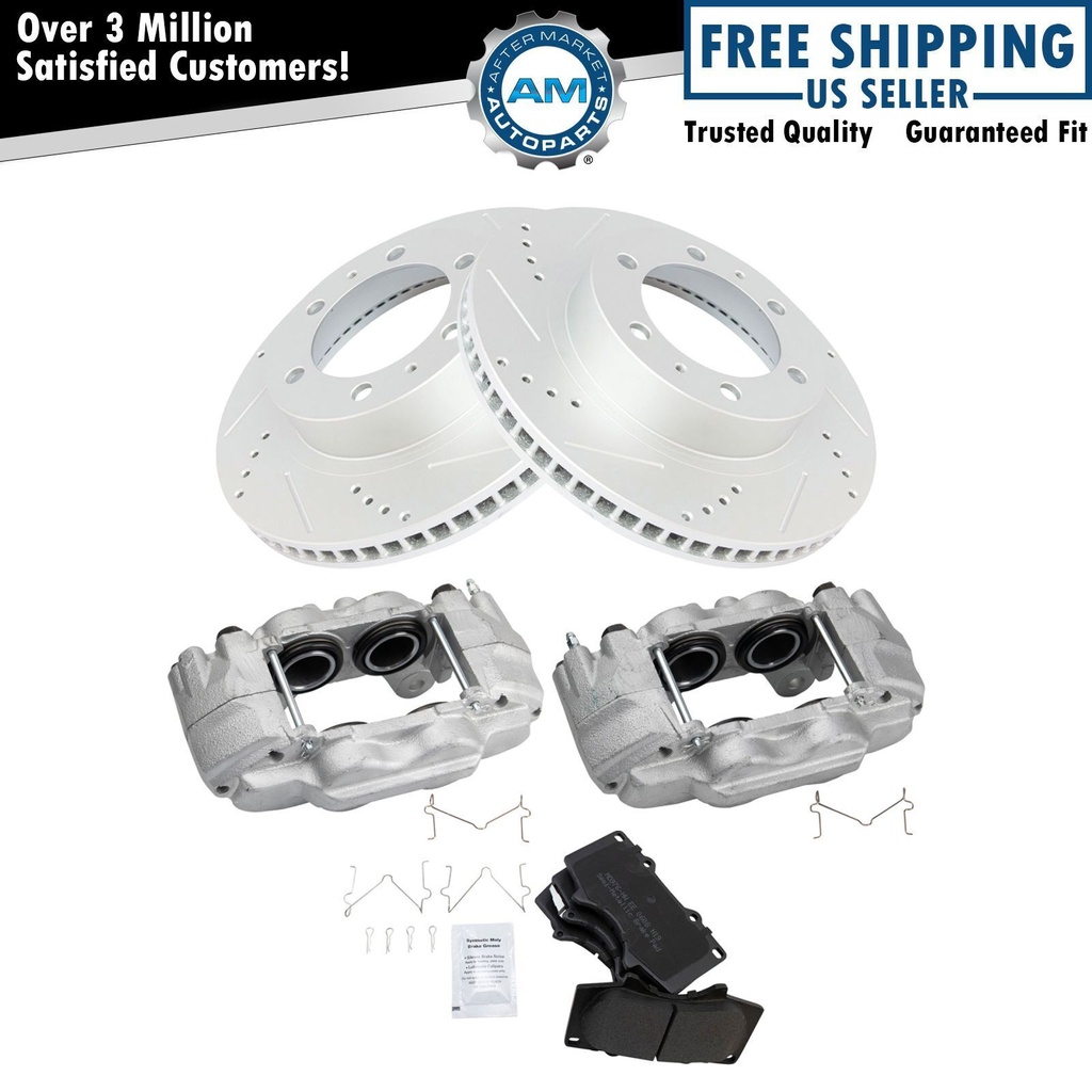 freno Calipers Pads perforado Rotors2003-2009 Toyota 4Runner