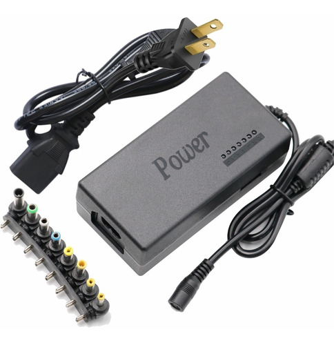 Cargador Universal Laptop 8 Puntas Voltaje Variable 12-24v