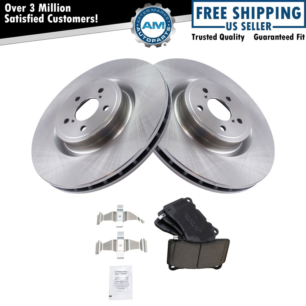 Ceramic Disc freno Pad 2 Rotors Kit Set2004 Subaru WRX STI