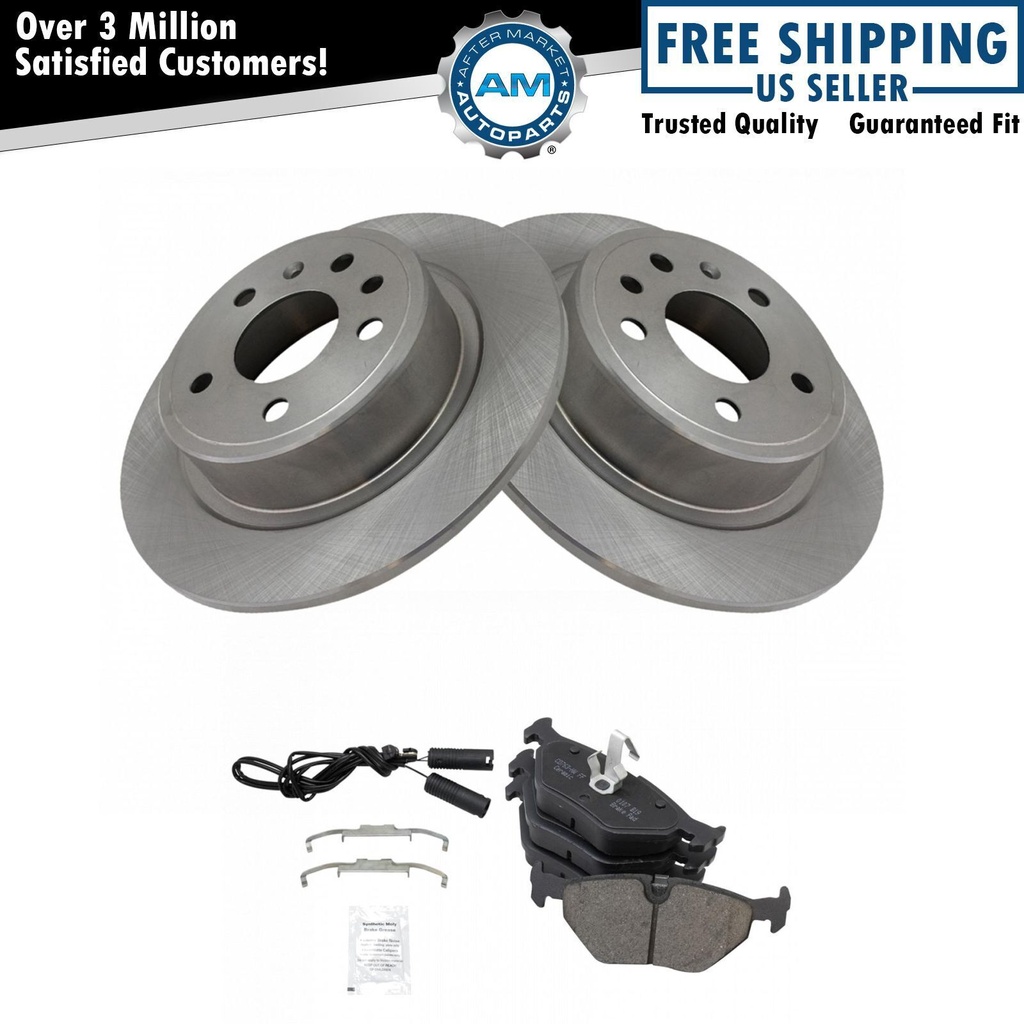 Ceramic Disc freno Pad 2 Solid Rotor Kit Set99-09 Saab 9-5