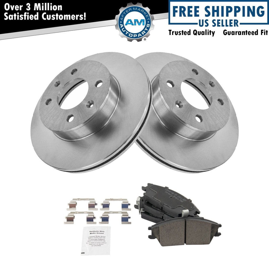 freno Pad Rotor Ceramic Kit Set00-05 Hyundai Accent