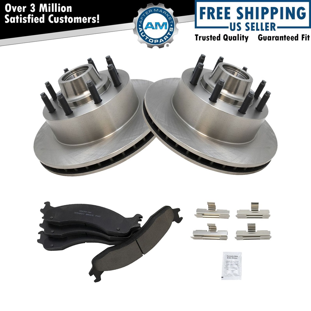 ABS freno Pad Rotor Kit CeramicFord Van Econoline